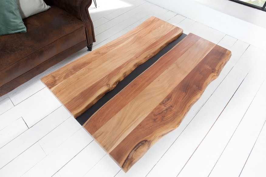 FINDY - 120CM VARDAGSRUMSBORD I AKACIATRÄ