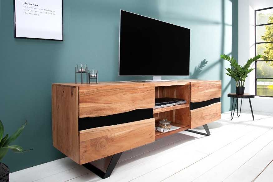 FINDY - 160CM TV-BÄNK I AKACIATRÄ
