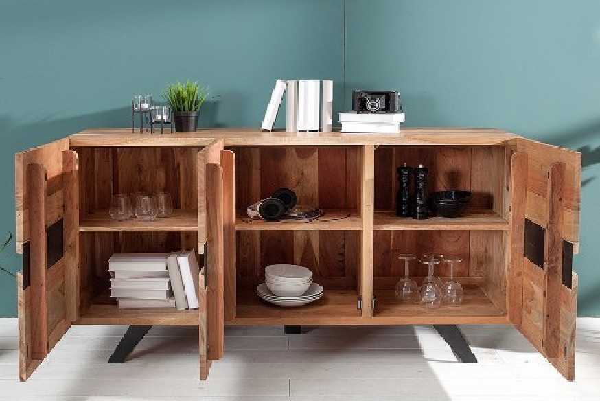 FINDY - 150CM SKÄNK I AKACIATRÄ