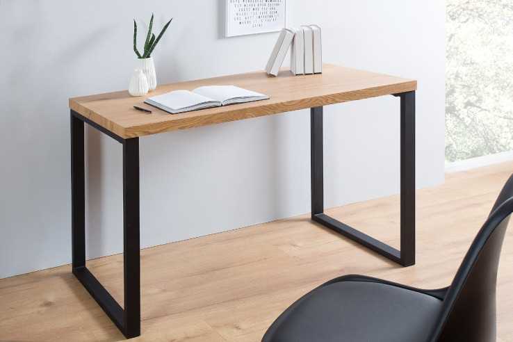 BENGAL -  120CM SKRIVBORD MATTSVART/EKFANÉR