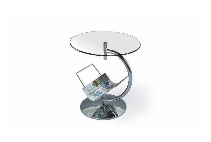 ALMA bench chrome clear glass