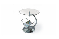ALMA bench chrome clear glass