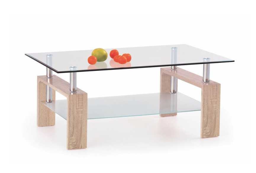 BENTE CINCO - VARDAGSRUMSBORD MED GLASSKIVOR