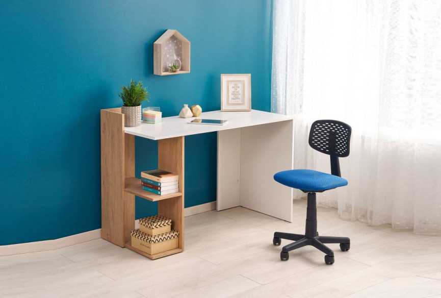 FINO desk oak gold / white