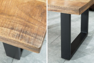 LYSINDA - 100CM SOFFBORD SVART/MANGOTRÄD