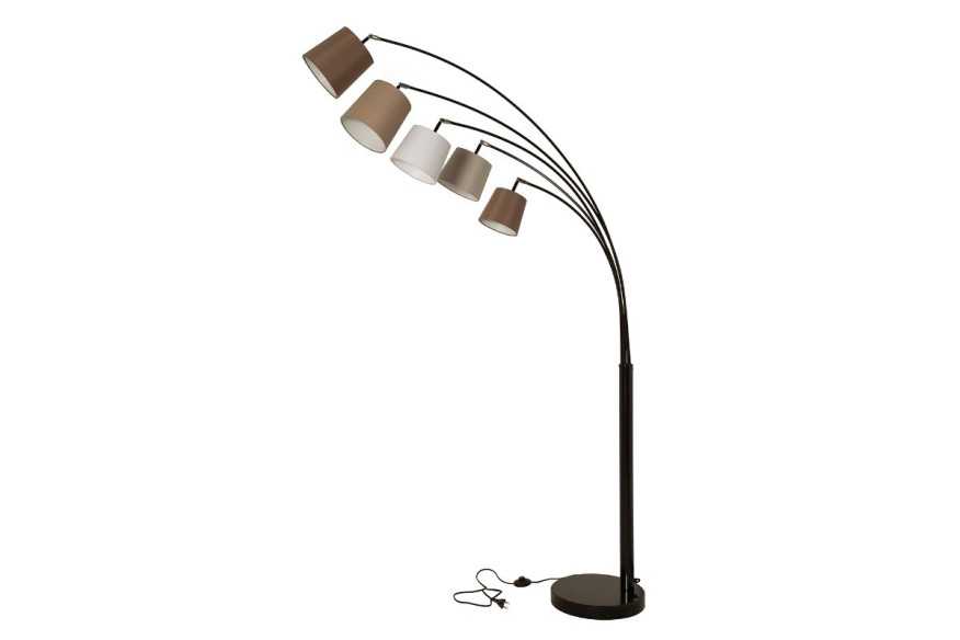 NIVÅ - VIT/LJUSGRÅ/MÖRKGRÅ GOLVLAMPA