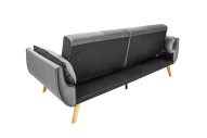 MIRAMISS - 215CM SILVERGRÅ BÄDDSOFFA