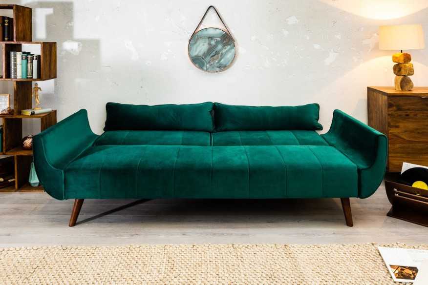 MIRAMISS - 215CM GRÖN BÄDDSOFFA