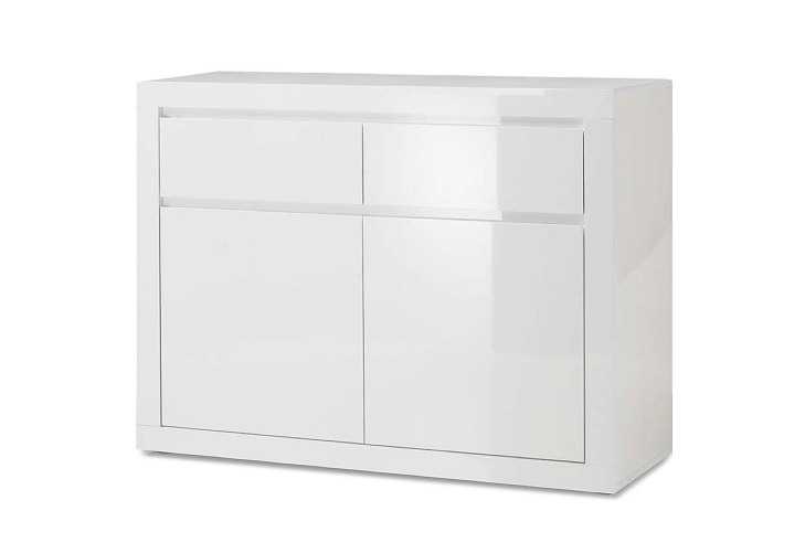 SALLY - 107CM SIDOBORD/SKÄNK VIT HÖGGLANS