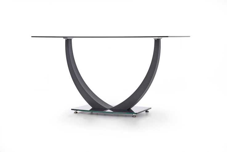 VIGGO - 140CM SVART GLASBORD