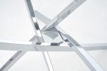 NEUTRE - Ø100CM MATBORD I GLAS/KROMAT STÅL
