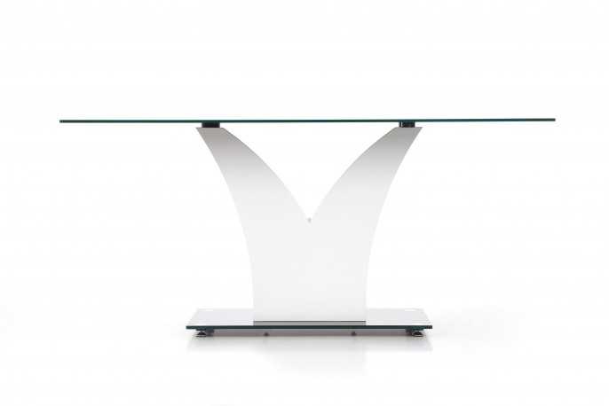 AVILDE - 160CM MATBORD I SVART GLAS