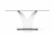 AVILDE - 160CM MATBORD I SVART GLAS