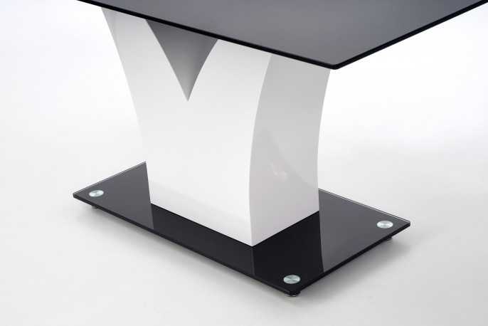 AVILDE - 160CM MATBORD I SVART GLAS