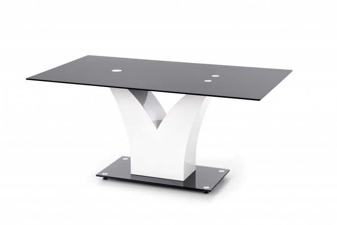 AVILDE - 160CM MATBORD I SVART GLAS