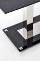 AMABEL - 130CM MATBORD I SVART GLAS