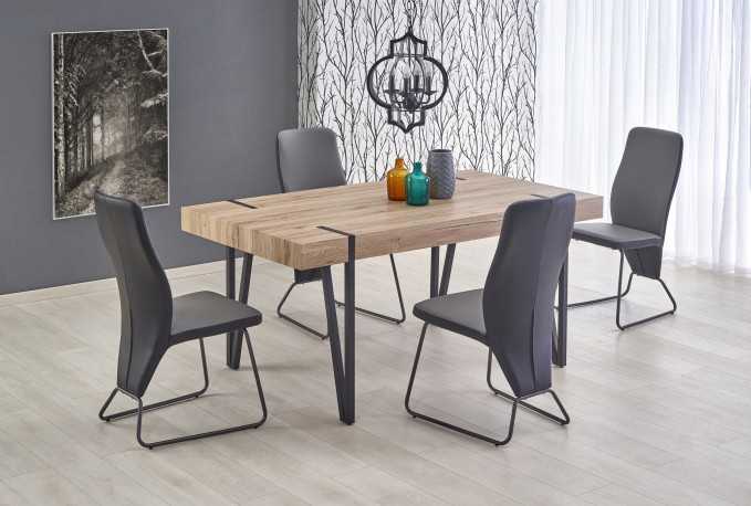 ENZRA - 170CM MATBORD I SAN REMO-EK/SVART