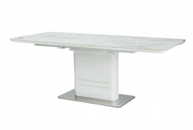 SKURU - 160-210CM VITT MARMORBORD