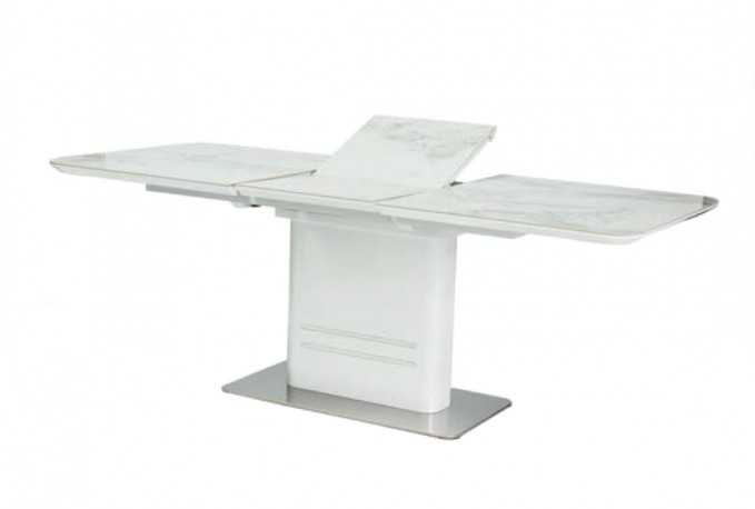 SKURU - 160-210CM VITT MARMORBORD