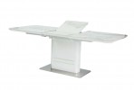 SKURU - 160-210CM VITT MARMORBORD