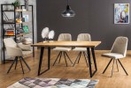 FALCA - 150CM MATBORD SVART/MASSIV EK