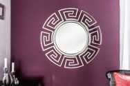 COLINA - 85CM RUND SPEGEL I SILVER