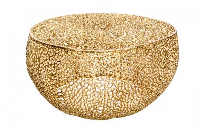 LEVA - 80CM HANDGJORT SOFFBORD I GULD