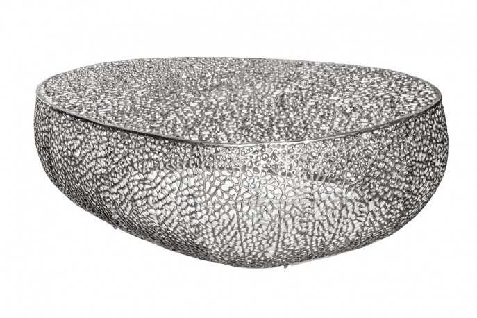 LEVA - 122CM HANDGJORT SOFFBORD I SILVER