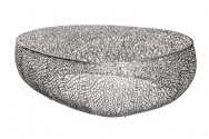 LEVA - 122CM HANDGJORT SOFFBORD I SILVER