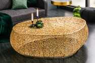 LEVA - 122CM HANDGJORT SOFFBORD I GULD 