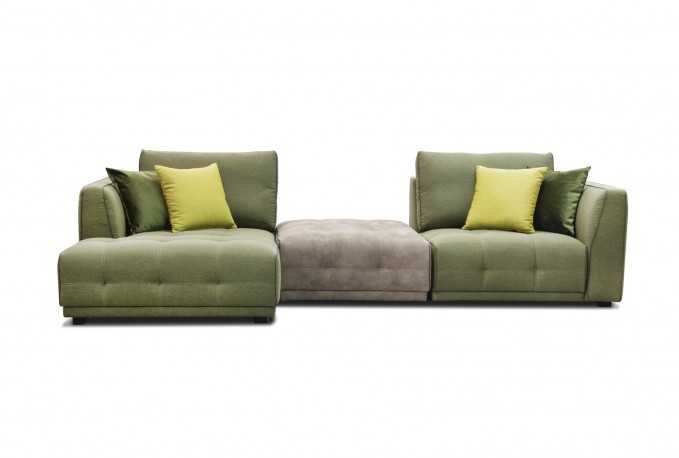 DIELO - BYGGBAR SOFFA MED DIVAN (B100R + P000 + CH00L)