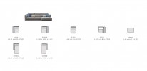 SUNN - BYGGBAR SOFFA (CH00R + E100 + B100L)