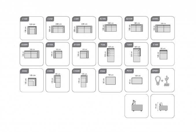 RIVIERA sofa T00L + P010 + B250R