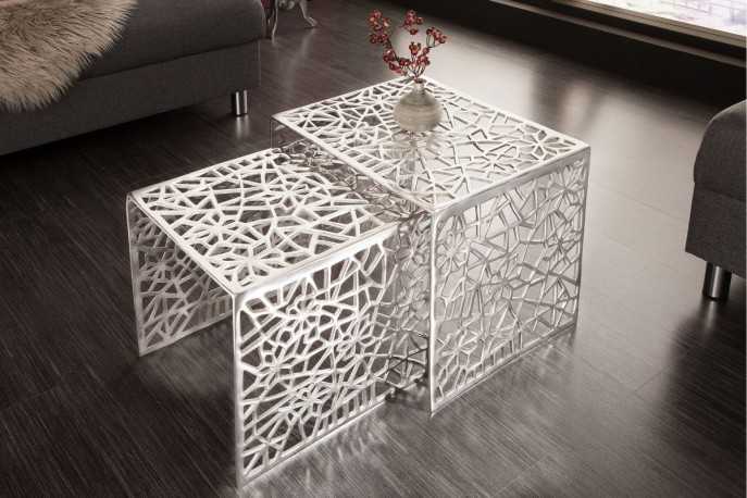 MODERNISTA - 2 SET SOFFBORD I SILVER