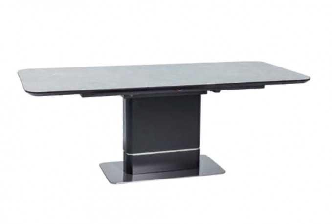 RINKA - 160CM MATTSVART MATBORD I MARMOR