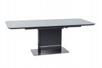 RINKA - 160CM MATTSVART MATBORD I MARMOR