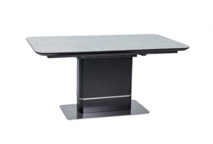 RINKA - 160CM MATTSVART MATBORD I MARMOR