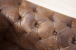 CHESTERFIELD - VÄNSTER DIVANSOFFA I ANTIKBRUNT