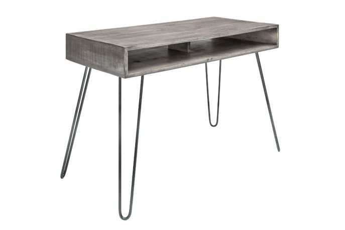 JOLINE - 100CM SKRIVBORD I GRÅ MANGOTRÄ