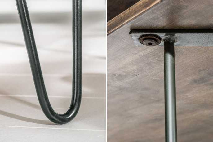 JOLINE - 100CM SOFFBORD I GRÅ MANGOTRÄ