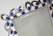 TINTO - 75x116CM SILVERSPEGEL M. DEKORATIVA GLASSTENAR