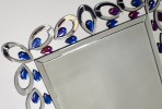 TINTO - 75x116CM SILVERSPEGEL M. DEKORATIVA GLASSTENAR