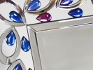 TINTO - 75x116CM SILVERSPEGEL M. DEKORATIVA GLASSTENAR