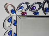 TINTO - 75x116CM SILVERSPEGEL M. DEKORATIVA GLASSTENAR