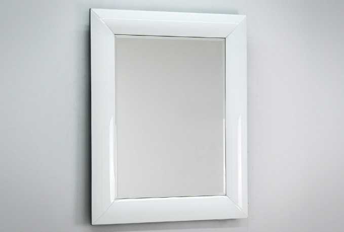 NYLÉN - 80x100CM SPEGEL I VITT GLAS
