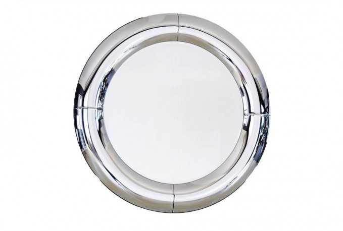 LEMONI - 80X80CM RUND SILVERSPEGEL