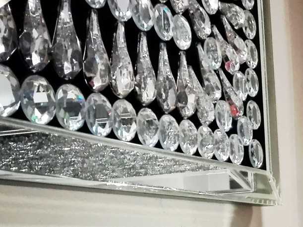 MYHRE - 80x120CM SPEGEL M. KRISTALLRAM