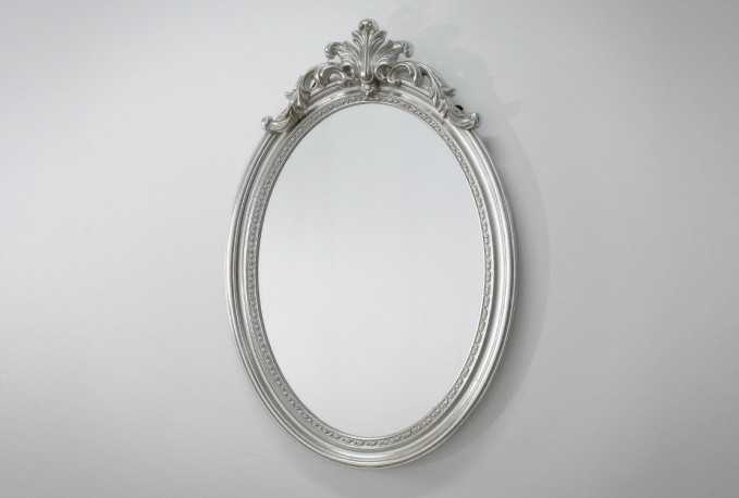 MANJA - 75X120CM OVAL DEKORATIV SILVERSPEGEL