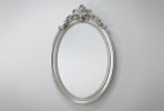MANJA - 75X120CM OVAL DEKORATIV SILVERSPEGEL