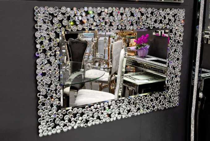 ARANDA - 80X120CM SPEGEL M. KRISTALLSTENAR